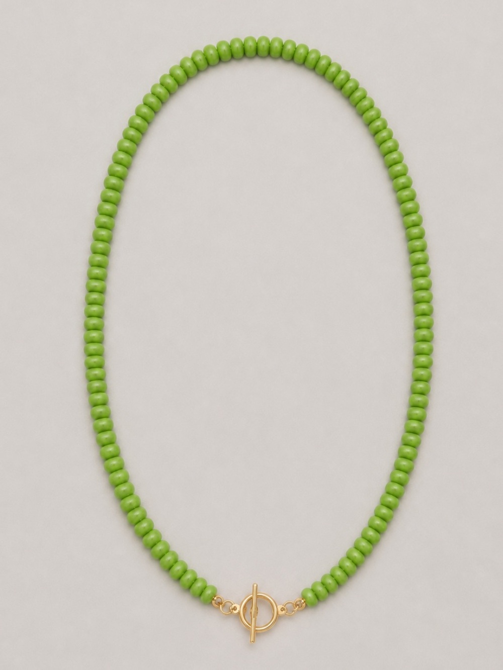 New! Green Beaded Toggle Dopamine Necklace NWOT 1058